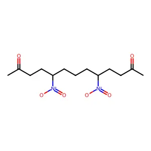 5,9-Dinitrotridecane-2,12-dione structure