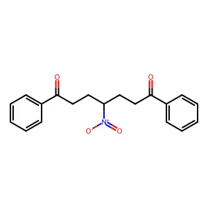 4-Nitro-1,7-diphenylheptane-1,7-dione structure