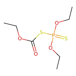 Ethyl diethoxyphosphinothioylsulfanylformate structure