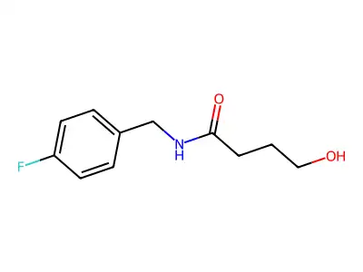 N-(4-fluorobenzyl)-4-hydroxybutanamide structure