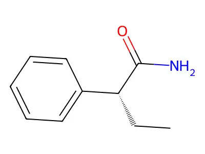 2-Phenylbutyramide, (-)- structure