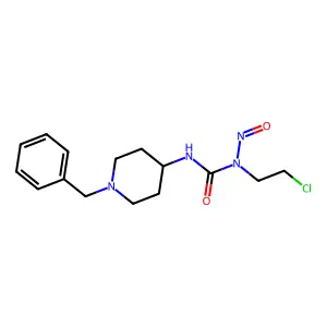 Urea, N-(2-chloroethyl)-N-nitroso-N'-(1-(phenylmethyl)-4-piperidinyl)- structure