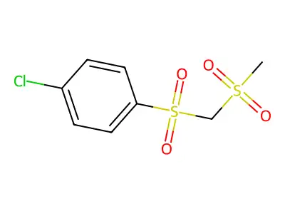 (4-Chlorophenylsulfonyl)(methylsulfonyl)methane structure