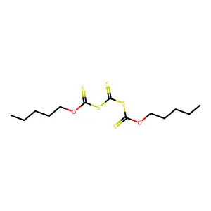 O-pentyl pentoxycarbothioylsulfanylcarbothioylsulfanylmethanethioate structure