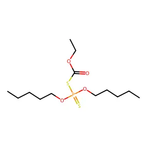 Ethyl dipentoxyphosphinothioylsulfanylformate structure