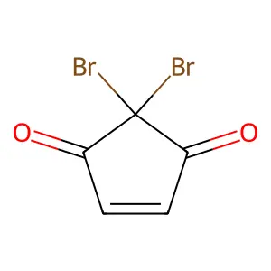 2,2-Dibromocyclopent-4-ene-1,3-dione structure
