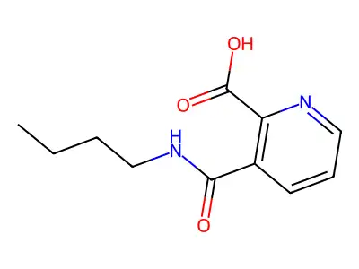 4(3)-Pyridinecarboxylic acid, 3(4)-butylcarbamoyl- structure