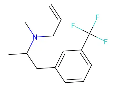 Phenethylamine, N-allyl-alpha,N-dimethyl-m-trifluoromethyl- structure