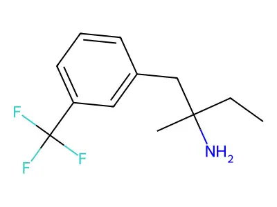 Phenethylamine, alpha-ethyl-alpha-methyl-m-trifluoromethyl- structure