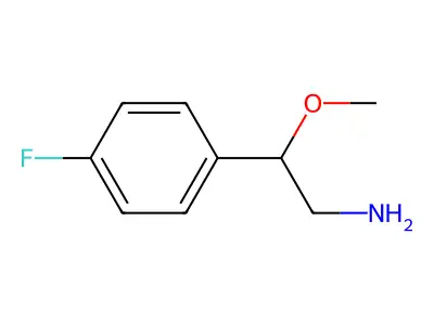 2-(4-Fluorophenyl)-2-methoxyethan-1-amine structure