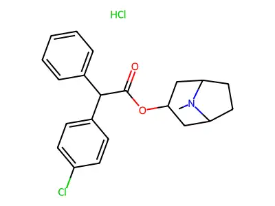 Chlorotropacin, hydrochloride structure