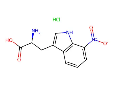 Tryptophan, 7-nitro-, hydrochloride, DL- structure