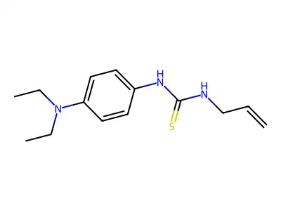 Urea, 1-allyl-3-(p-diethylaminophenyl)-2-thio- structure