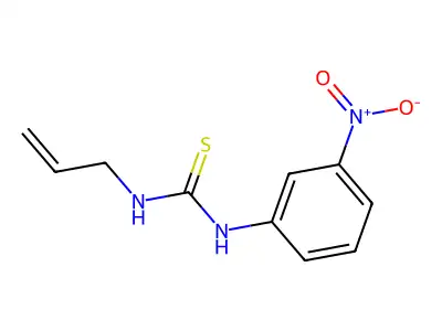 Urea, 1-allyl-3-(m-nitrophenyl)-2-thio- structure