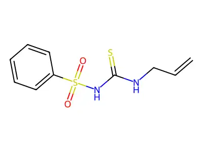 Urea, 1-allyl-3-phenylsulfonyl-2-thio- structure