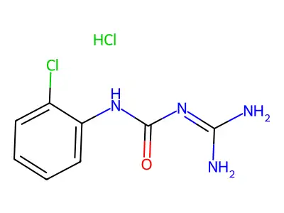 Urea, 1-amidino-3-(o-chlorophenyl)-, hydrochloride structure