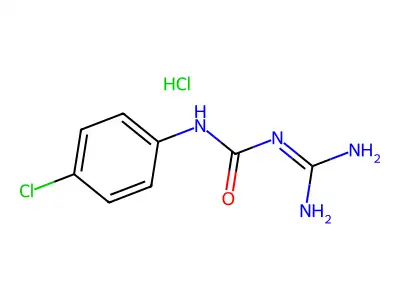 Urea, 1-amidino-3-(p-chlorophenyl)-, hydrochloride structure