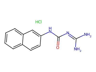 Urea, 1-amidino-3-(2-naphthyl)-, hydrochloride structure