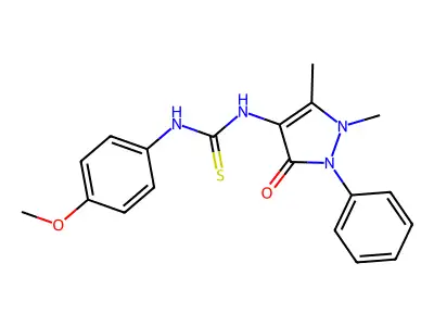 3-Antipyrinyl-1- thiourea structure