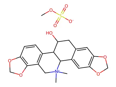 Chelidoninium, 5-methyl-, methyl sulfate structure