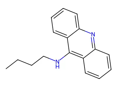 9-Acridinamine, N-butyl- structure