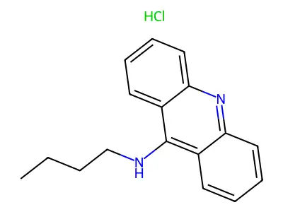9-Acridinamine, N-butyl-, monohydrochloride structure