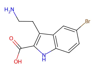 3-(2-Amino-ethyl)-5-bromo-1H-indole-2-carboxylic acid structure