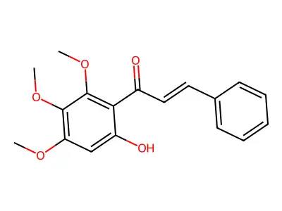 1-(6-Hydroxy-2,3,4-trimethoxyphenyl)-3-phenylprop-2-en-1-one structure