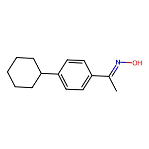1-(4-Cyclohexylphenyl)ethanone oxime structure