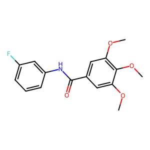 N-(3-fluorophenyl)-3,4,5-trimethoxybenzamide structure