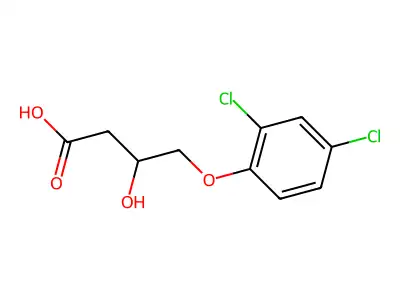4-(2,4-Dichlorophenoxy)-3-hydroxybutyric acid structure
