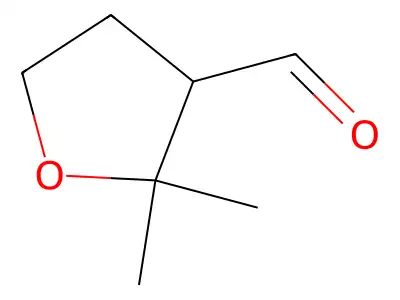 2,2-Dimethyloxolane-3-carbaldehyde structure
