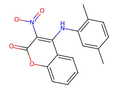 4-(2,5-Dimethylanilino)-3-nitrochromen-2-one structure