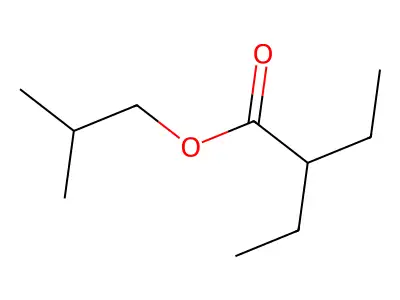 Isobutyl 2-ethylbutyrate structure