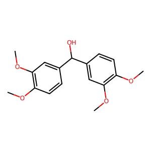 Bis(3,4-dimethoxyphenyl)methanol structure