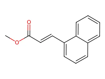 methyl (Z)-3-(1-naphthyl)-2-propenoate structure