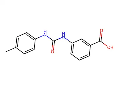 3-{[(4-Methylphenyl)carbamoyl]amino}benzoic acid structure