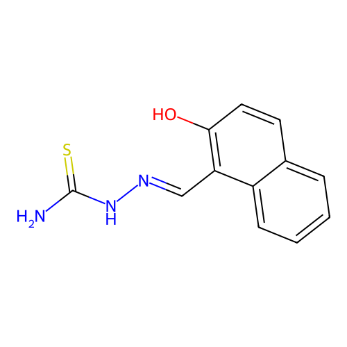 2-((2-Hydroxynaphthalen-1-yl)methylene)hydrazine-1-carbothioamide structure