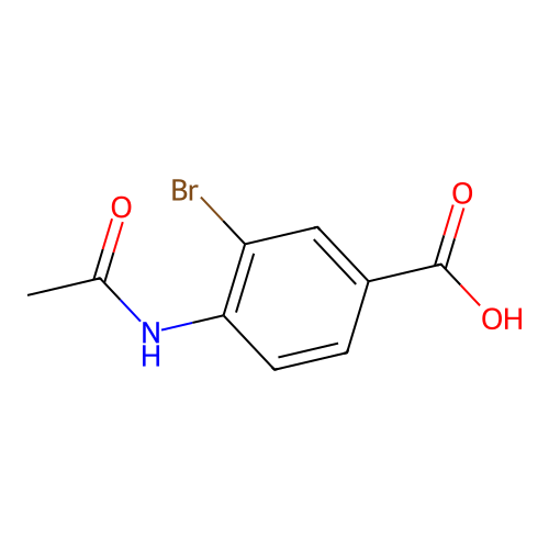 4-(Acetylamino)-3-bromobenzoic acid structure