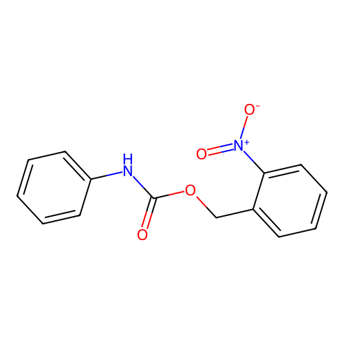 Carbamic acid, phenyl-, (2-nitrophenyl)methyl ester structure