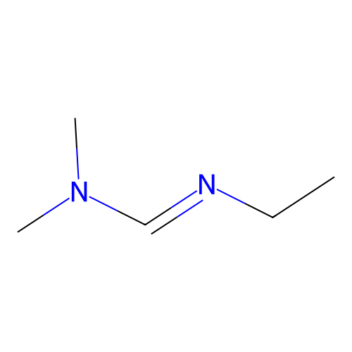 Methanimidamide, N'-ethyl-N,N-dimethyl- structure