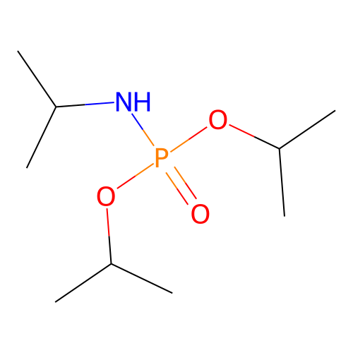 Diisopropyl isopropylphosphoramidate structure