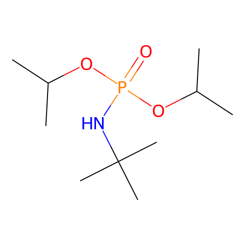 Diisopropyl tert-butylphosphoramidate structure