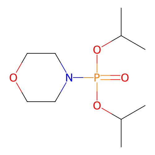Diisopropyl 4-morpholinylphosphonate structure