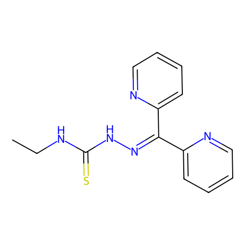 Hydrazinecarbothioamide, 2-(di-2-pyridinylmethylene)-N-ethyl- structure