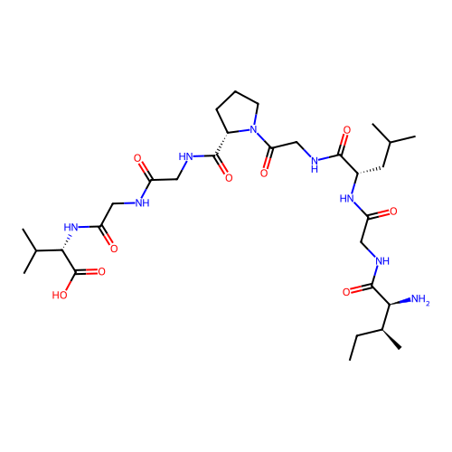 L-Valine, L-isoleucylglycyl-L-leucylglycyl-L-prolylglycylglycyl- structure