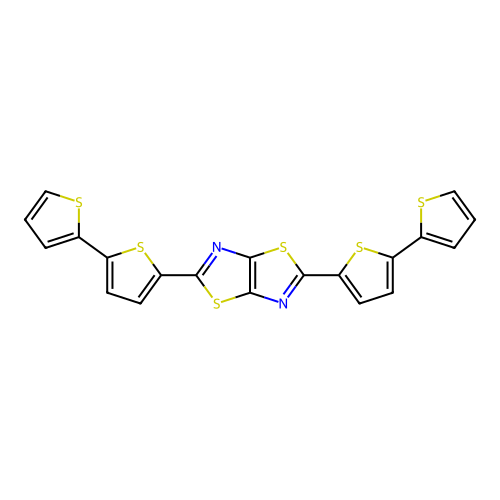 2,5-DI(2,2'-Bithiophen-5-YL)thiazolo[5,4-D]thiazole structure