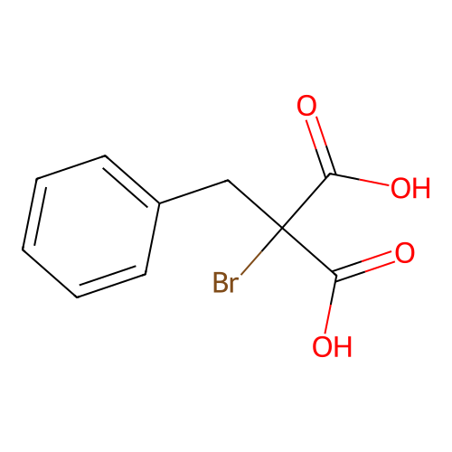 2-Benzyl-2-bromopropanedioic acid structure