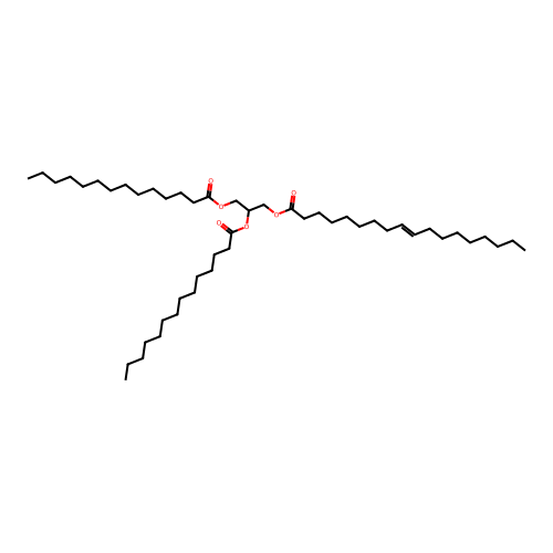 rac-1,2-Dimyristoyl-3-oleoylglycerol structure