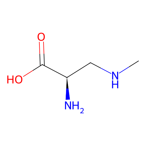 3-(N-Methylamino)-D-alanine structure